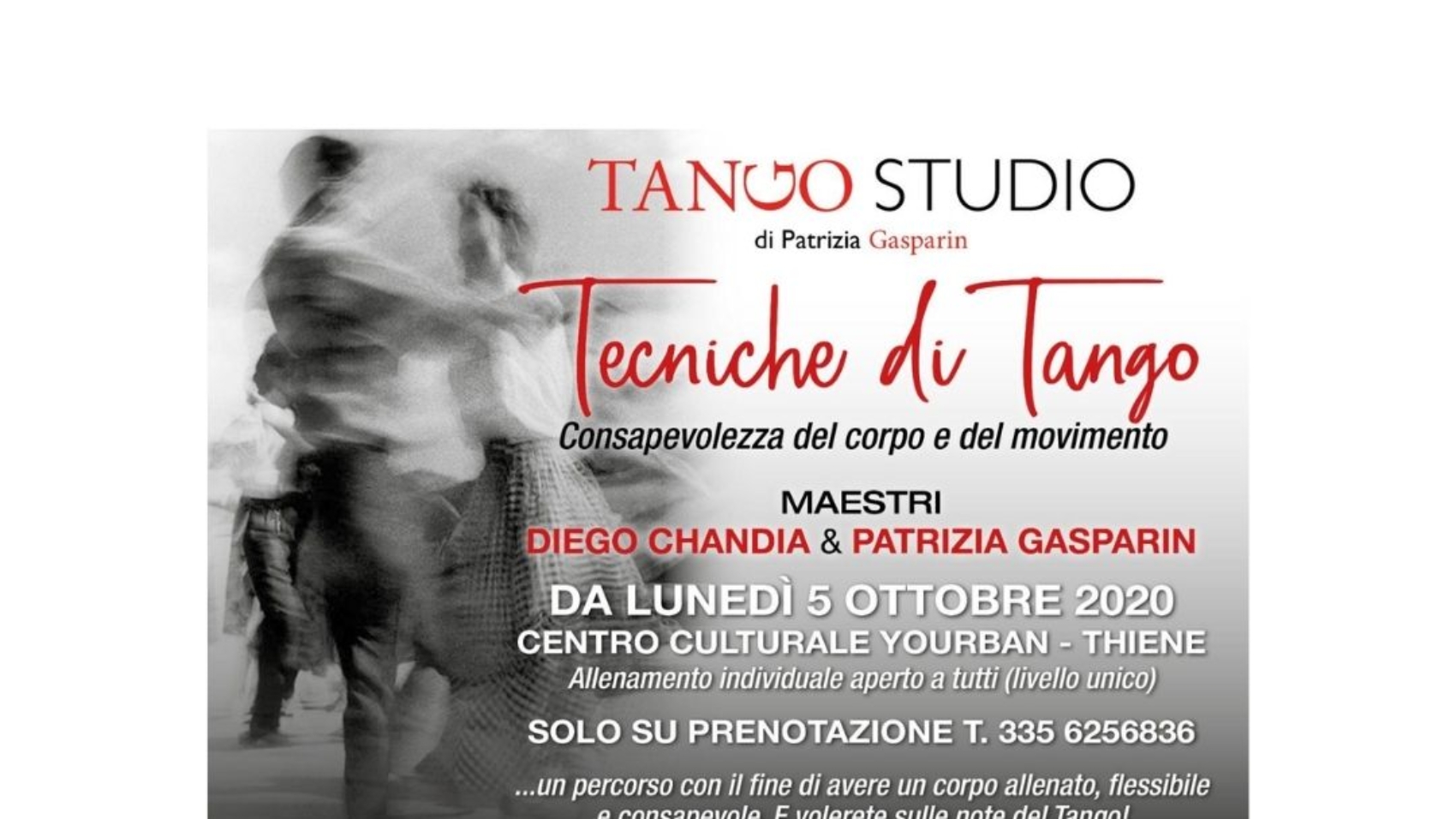 Tango Studio Vicenza - inizio corsi 2020